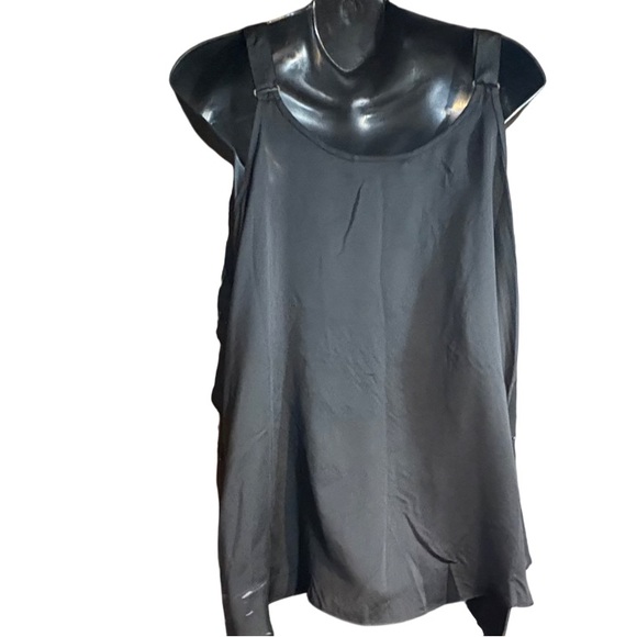 Lane Bryant Black Layered Tank Top Blouse Size 18 dressy layer - Picture 2 of 9